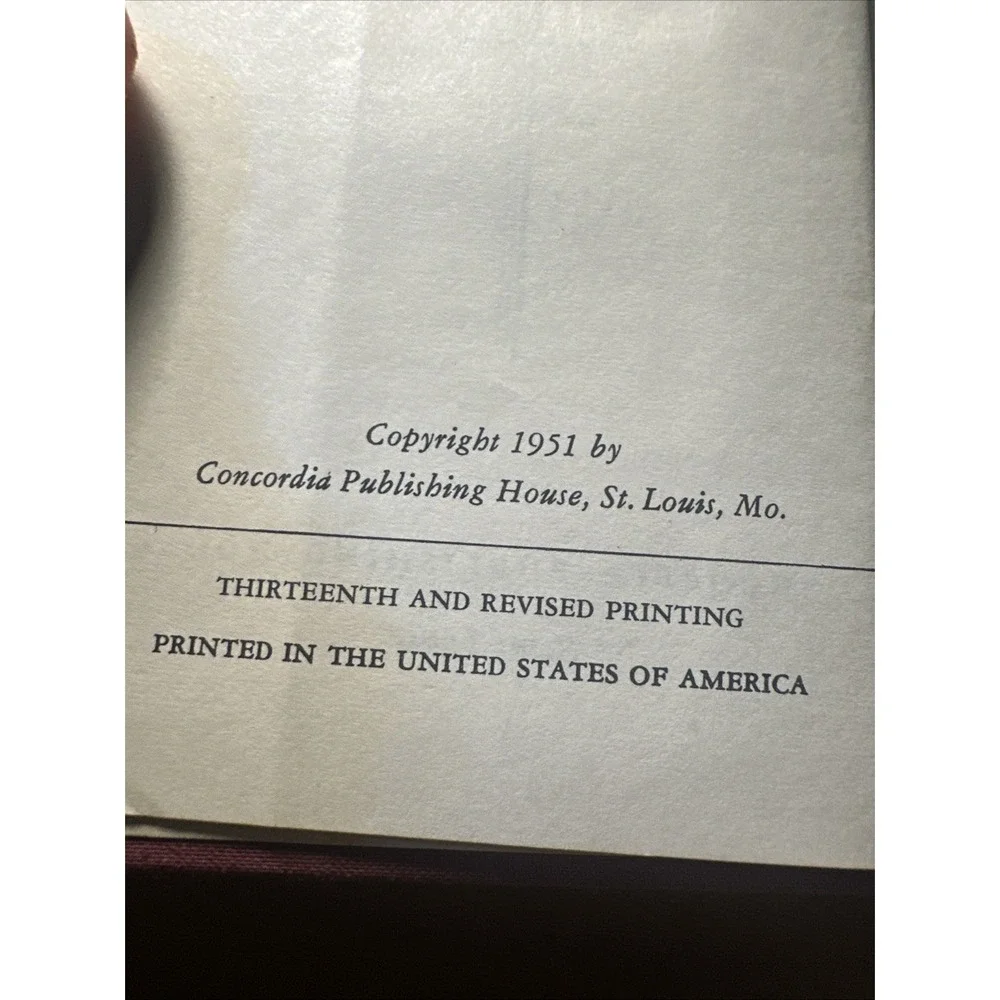 Lutheran Book Of Prayer Concordia Publishing House- 1951